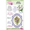 Justrite® Stampers 6 x 4 Clear Stamp Set, Easter Blessings Oval Medallions