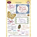 Justrite® Stampers 6x8 Clear Stamp Set, Grand Sentiments