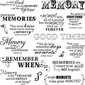 Fiskars® 8 x 8 Quote Clear Stamp, Good Times