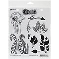 Ranger 7 x 8 1/2 Dyan Reaveleys Dylusions Cling Stamp, Doodle Parts