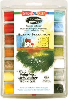 Stampendous® 4.09 oz. Scenic Selection Embossing Powder, Multi Color, 14/Pack