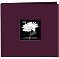 Pioneer® 8 x 8 Book Cloth Cover Postbound Album With Window, Sweet Plum