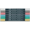 Zig Memory System 6 Piece Writer Chalk Pastel Dual Tip Markers Set