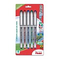 Pentel EnerGel Medium Point Gel Pen, 5/Pack, Assorted