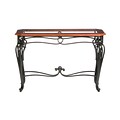 SEI 28x42x16 Glass Rectangle Prentice Sofa Table, Clear