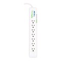 Accell® PowerGenius™ White 7-Outlet 1080 Joule Home Surge Protector With 3 Cord