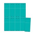 Blanks/USA® 2 1/8 x 5 1/2 Numbered 01-400 Digital Cover Raffle Ticket, Teal, 400/Pack