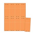 Blanks/USA® 2 1/8 x 5 1/2 Numbered 01-1000 Digital Cover Raffle Ticket, Orange, 1000/Pack