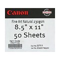 Canon 230gsm Fine Art Natural Paper, Matte White, 8 1/2 x 11