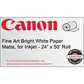 Canon 330gsm Fine Art Bright Paper, Matte White, 36(W) x 50(L)