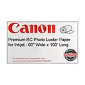 Canon 255gsm Premium RC Photo Paper, Luster, 60(W) x 100(L), 1/Roll