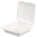 SCT ChampWare™ 3H x 9W x 9 D Molded-Fiber Clamshell Container, White, 200/Pack