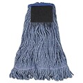 UNISAN® 903 Cotton/Synthetic Blend Loop End Mop Head, Blue, 12/Case