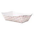 Boardwalk® 30LAG Red/White Paperboard Food Baskets; Capacity 3 lbs., 500/PK
