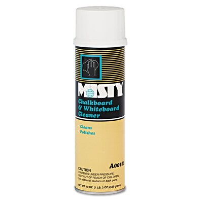 Misty® Water-Based Chalkboard and Whiteboard Cleaner, White, 20 oz.