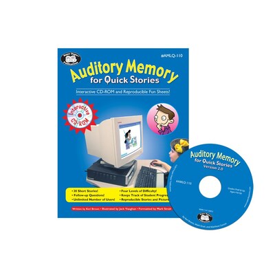 Super Duper® Auditory Memory For Quick Stories Interactive CD-ROM