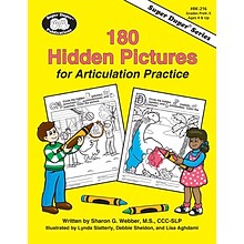Super Duper® 180 Hidden Pictures for Articulation Practice Book