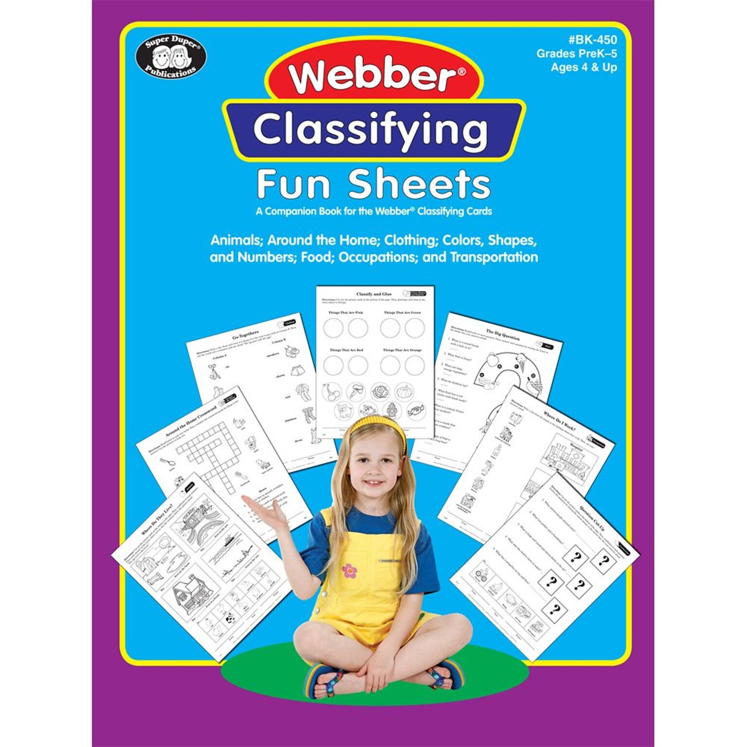 Super Duper® Webber® Classifying Fun Sheets