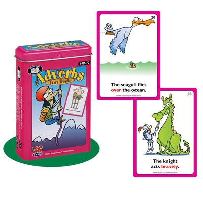 Super Duper® Adverbs Fun Deck Cards