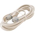 STEREN® 7 6-Wire Premium Telephone Line Cord; Ivory