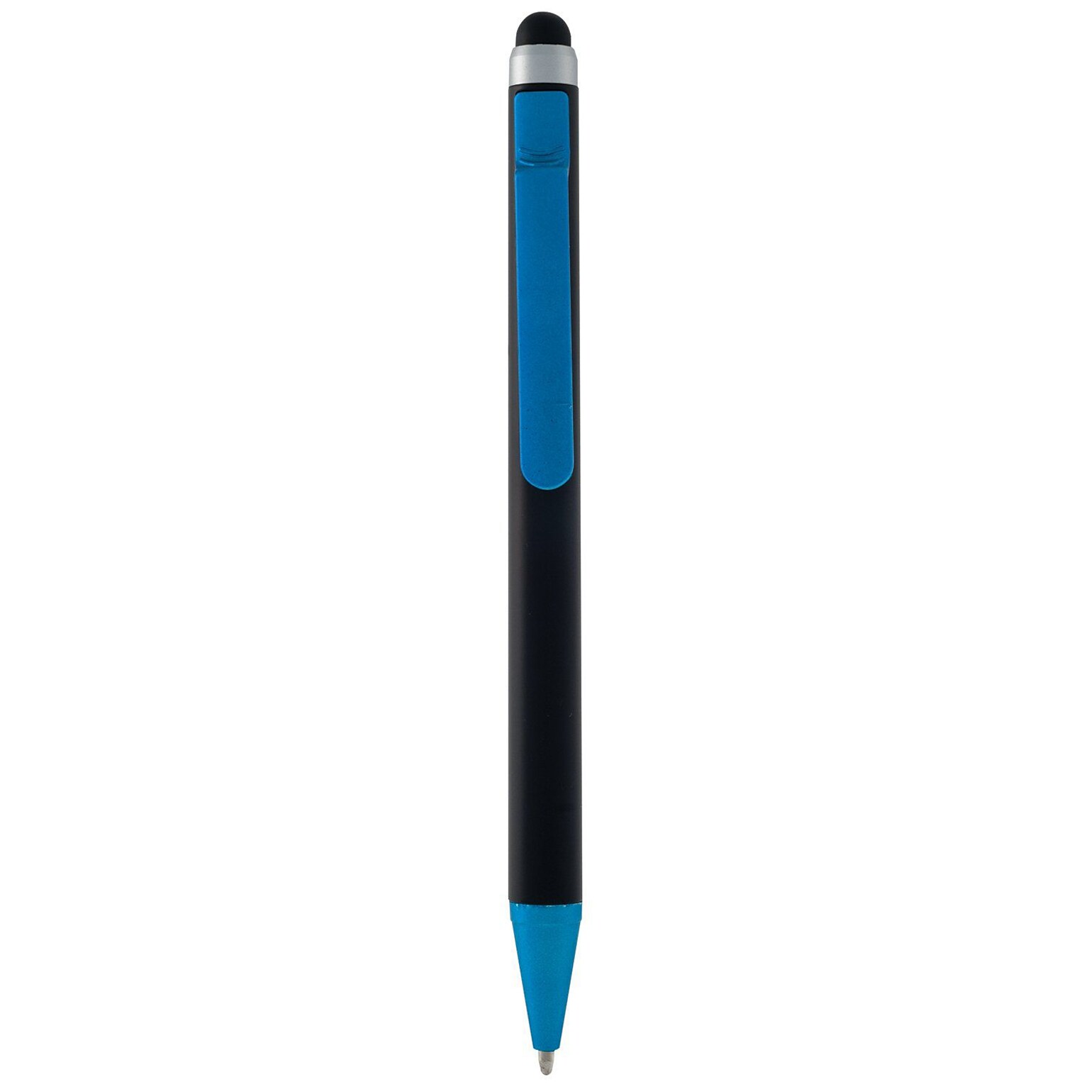 Monteverde S-105 Click Action One-Touch Ballpoint Pen With Top Stylus, Turquoise, 2/Pack (MV36034)