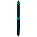 Monteverde® S-106 Clip Action One-Touch Ballpoint Pen With Front Stylus, 2/Pack, Green