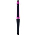 Monteverde® S-106 Clip Action One-Touch Ballpoint Pen With Front Stylus, 12/Pack, Magenta