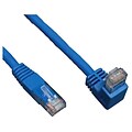 Tripp Lite 10 Cat6 RJ45/RJ45 Right-angle Down to Straight Patch Cable; Blue