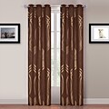 Lavish Home™ Katrina 2 Panel 40 x 84 Grommet Curtain Set; Gold/Brown