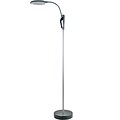 Trademark Home™ Cordless Portable Lamp Stand With LED Lights, Black/Gray