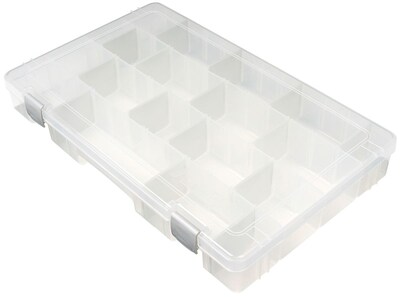 ArtBin® TI® Large 4 Compartment Solutions Box, Translucent