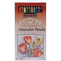 General Pencil® Kimberly Watercolor Pencil, 12/Pack, Assorted Colors