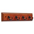 Key Rack with 4 Hooks, Dark Caramel and Bronze With Copper Highlights, 2/Pack