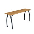 Balt Mentor 60 Seminar Table Wood/PVC Seminar Table With Black Legs, Oak