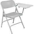 NPS #5202L High Pressure Tablet-Arm Premium Folding Chairs, Grey tablet arm/Grey - 2 Pack