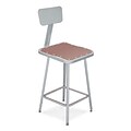 National Public Seating 33 Task Stool, Gray, 2/Pack (6324HB2)
