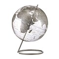 Replogle 12 Crystal Marquise World Globe, Transparent Silver