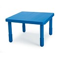 Angeles® 14 x 28 x 28 Plastic Square Value Preschool Table, Royal Blue