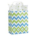 Mini Pk Chevron Shoppers With Cub; 8 1/4 x 4 3/4 x 10 1/2,25/Pk