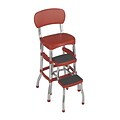 Cosco Products Cosco Red Retro Counter Chair / Step Stool, RED