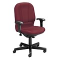 OFM Posture Series Fabric Swivel Task Chair with Arms, Wine, (640-238)