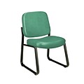OFM Armless Guest and Reception Chair, Anti-Microbial/Anti-Bacterial Vinyl, Teal (405-VAM-602)