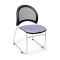 OFM™ Moon Series Fabric Stack Chair With Mesh Back, Lavender