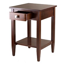 Winsome Richmond 25.98 x 17.95 x 18.68 Wood End Table Tapered Leg, Antique Walnut