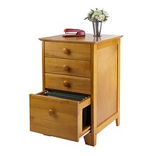 Winsome Studio Wood Filing Cabinet, Honey