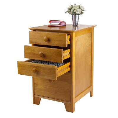 Winsome Studio Wood Filing Cabinet, Honey