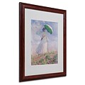 Trademark Fine Art Woman With a Parasol 16 x 20 Wood Frame Art