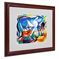 Trademark Fine Art The First Animals 16 x 20 Wood Frame Art