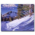 Trademark Fine Art Snow Mountain Road 26 x 32 Canvas Art