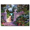 Trademark Fine Art Sir Thomas Estate Garden 24 x 32 Canvas Art